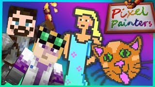 Minecraft Minigames - Pixel Painters (Your Mother and Silly Cat)