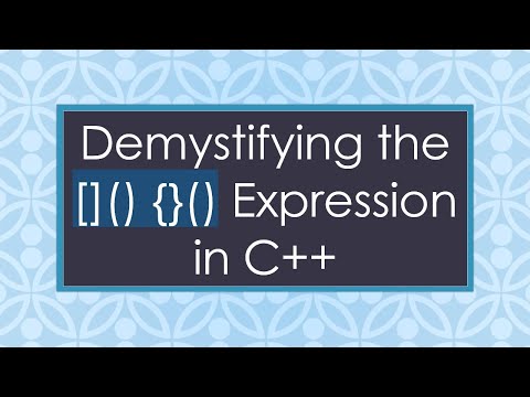 Demystifying the []() {}() Expression in C++