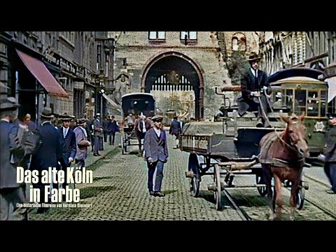 Cologne before the war (colored) - Eigelstein - Cathedral Square - Hohe Str. - Gürzenich - Waidmarkt