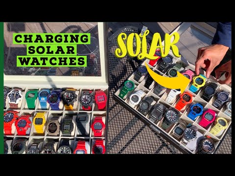How to Charge Your Solar Watch - Proper Solar Charging Etiquette - Charging My Solar G-Shock Watches