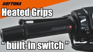 Vyhřívané gripy / rukojeti motocyklu DAYTONA HEATED GRIPS 4-LEVEL 88640 pro průměr 22,2 mm, délka 120 mm, otevřené konce, pár