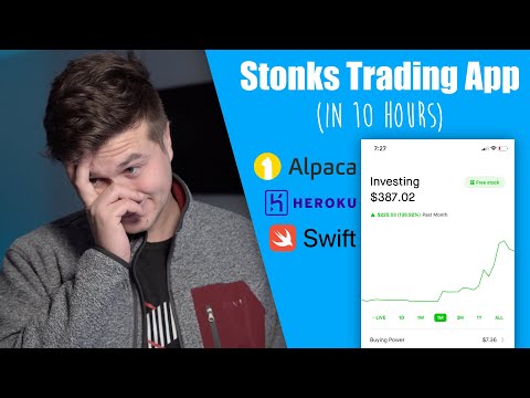 How to Make an App Like Robinhood in 10 Hours! (Alpaca + Xcode + Heroku) thumbnail