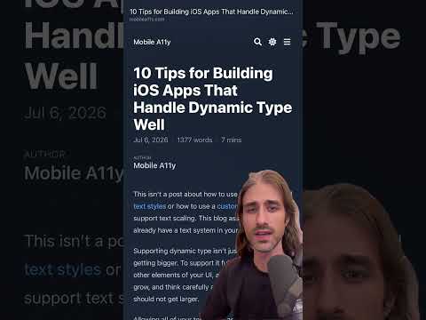 How to support dynamic text size without breaking your layout (iOS) thumbnail