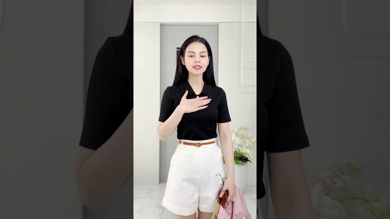 Áo Thun Cổ Nhọn 2 Cúc  Thanh Lịch, Năng Động Vải Mềm Mịn NKAT2501008