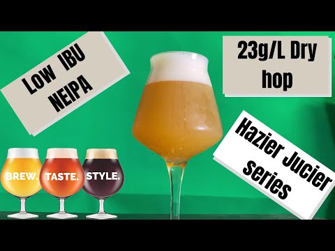 NEIPA Homebrew Recipe - Low IBU (calculated) - Just Dry hops - 23 grams/L - Brewzilla Fermzilla