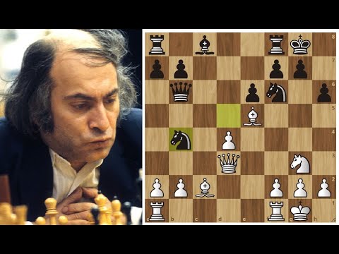 Михаил Таль жертвует Ладью и поднимает бурю там, где ее никто не ждал! Шахматы.