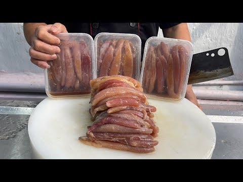 Flying fish roe - bread sandwich // vn chef