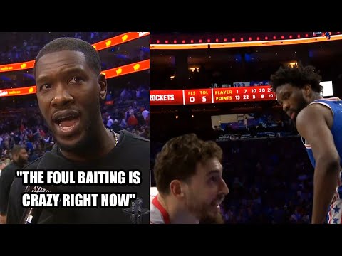 Rockets sick of Joel Embiid foul baiting then Embiid stares down Alperen Sengun 😂