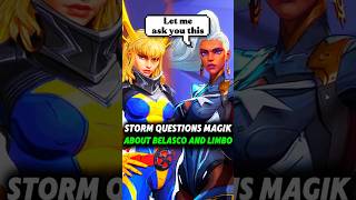 Storm questions Magik about Belasco and Limbo