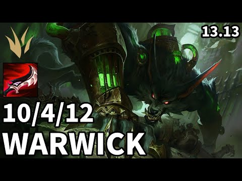 Warwick Jungle vs Maokai - EUW Master | Patch 13.13