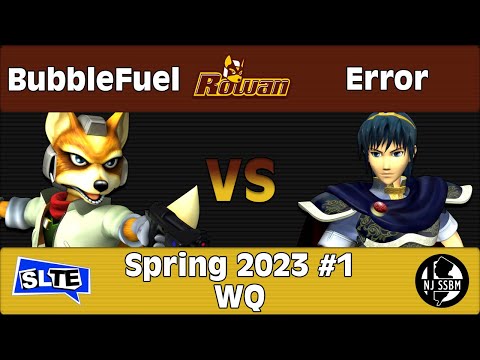 Rowan Spring 2023 #1: BubbleFuel (Fox) Vs. Error (Marth) - WQ