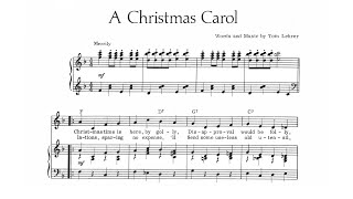 Tom Lehrer: A Christmas Carol (w/ score)
