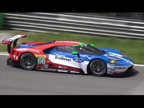 Ford GT LM GTE 24h Le Mans Car - Twin Turbo V6 Sound @ Monza Circuit!