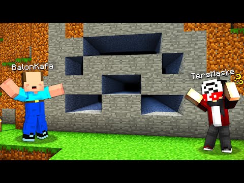 BALON KAFA İLE TROLL TERS MASKE TÜNELİ !! - BalonCraft #238 - Minecraft