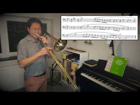 Concone Etude 11 - 40 Legato Studies for Trombone by Giuseppe Concone with Practice tips video