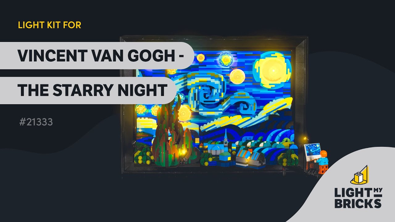 Light My Bricks Lumières-LED pour LEGO® Vincent van Gogh – La Nuit étoilée 21333