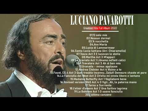 Luciano Pavarotti Best Of All Time - Luciano Pavarotti Greatest Hits Full Album