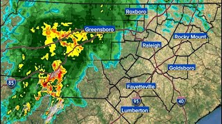 LIVE RADAR: Rain moving into Triangle under severe weather risk