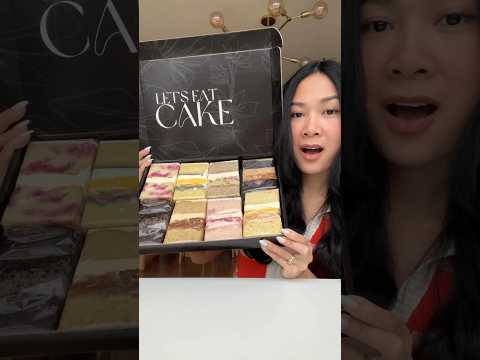 Wedding cake box taste test!! Check out Teehan Cake Design on IG for your own box!