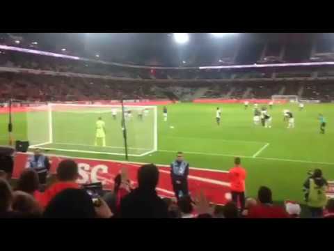 BUT EDER PENALTY / Vue tribune DVE Lille (LOSC-Nancy)