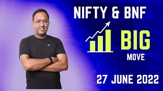 Nifty & BNF Analysis with Logics & Levels for 27June2022  Monday