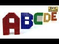 DIY How To Make ABC Alphabet With Magnetic Balls Satisfying Magnet ASMR