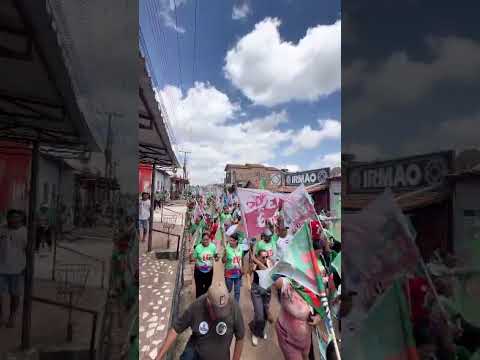 Orleans Brandão obtém apoio da perfeita de Itinga do Maranhão durante caminhada