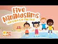 Islamic Songs For Kids 🐵 Five Little Monkeys Jumping On The Bed ☀️ MiniMuslims