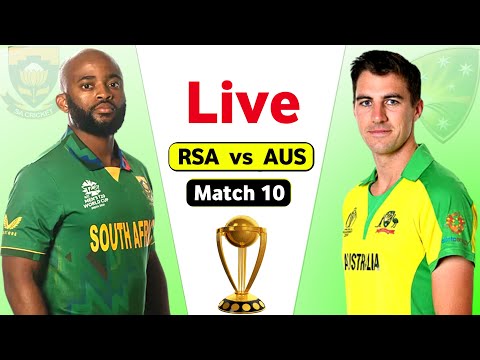 Australia Vs South Africa Live World Cup | South Africa Vs Australia Live Score | AUS vs SA Match 10