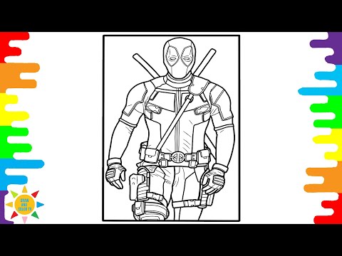 Deadpool Coloring Page | Superhero Coloring | Syn Cole - Gizmo [NCS Release]