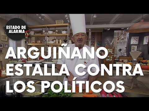 Media-savvy chef Karlos Arguiñano lashes out at politicians: "I'm fed up."