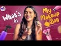 What S In My Makeup Bag Tharshi Spills Her Makeup Secrets Vibe With Tharshi