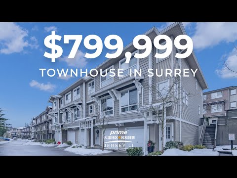 $799,999 3D Tour into this Impressive Townhouse in Surrey!