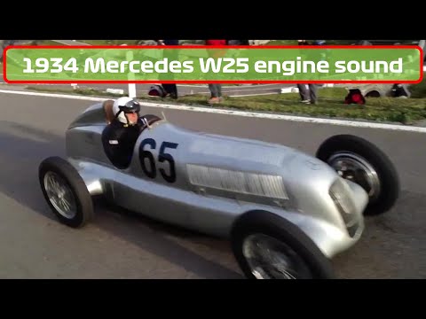 1934 Mercedes-Benz W25 engine sound