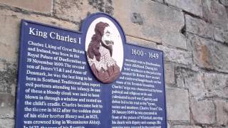 preview picture of video 'King Charles I Plaque Dunfermline Palace Fife Scotland'