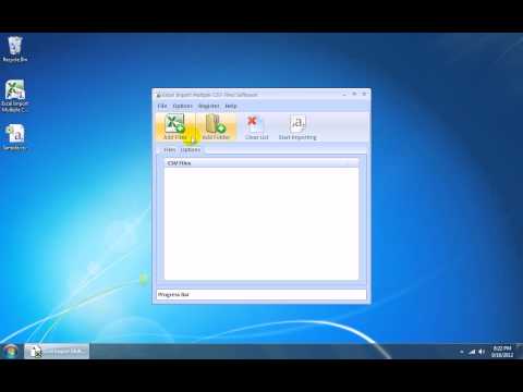 Excel Import Multiple CSV Files Software