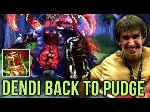 Dendi Pudge Legend Back to his Signature Hero Amazing Hooks + Arcana Set Dota 2