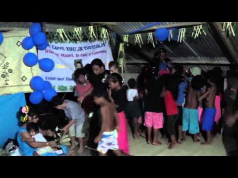 Tioti 1st birthday party's favor lollies, etc for his brothers and sisters  in Butaritari Island.