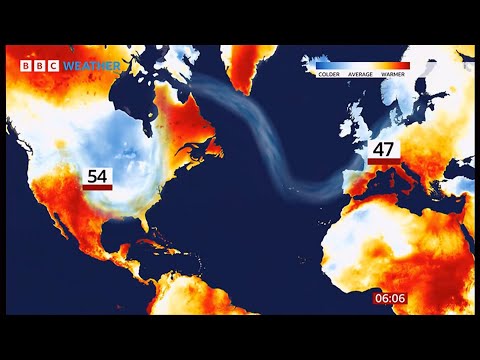 Weather Events - Heatwave warnings for southern Europe and USA (Global) - BBC&ITV - 16th July 2023