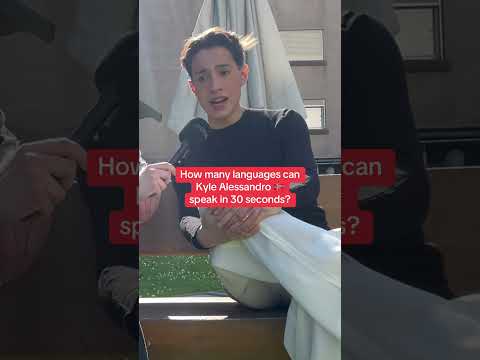 How many languages can Kyle Alessandro 🇳🇴 speak in 30 seconds? #eurovision2025 #kylealessandro