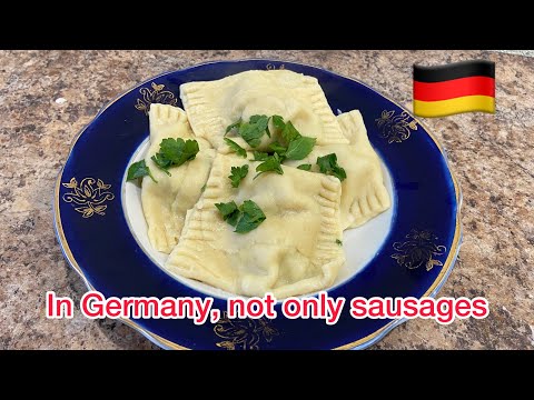 43) German national dish Maultaschen. SIMPLE DOUGH