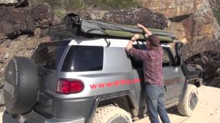 FJ Cruiser - awning beach run PART 2