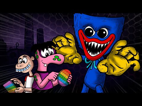 Tchongo com Huggy Wuggy de Poppy Playtime |  Paródia do Game Completa!!