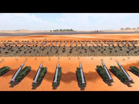 EVERY BIG GUN & NUCLEAR MISSILES vs 3,000,000 WARGOR ,BEASTMEN & NURGLES | UEBS 2
