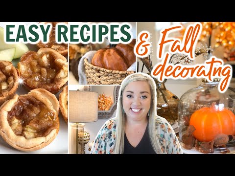 EASY RECIPES AND FALL DECORATING | COZY FALL COOKING | FALL HOME DECOR 2022 | JESSICA O'DONOHUE