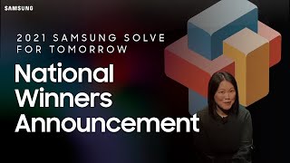 2021 SAMSUNG SOLVE FOR TOMORROW National Winners Announcement