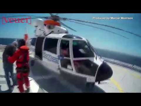 Harrowing Footage Shows Two Sick Cruise Ship Passengers Being Airlifted By Helicopter