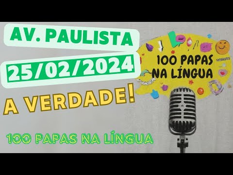 100 Papas na Língua na manifestação
