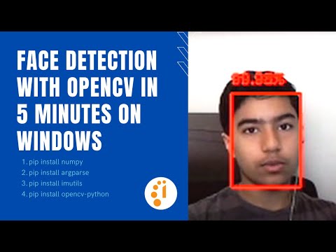 Face Detection with Opencv in 5 minutes on Windows