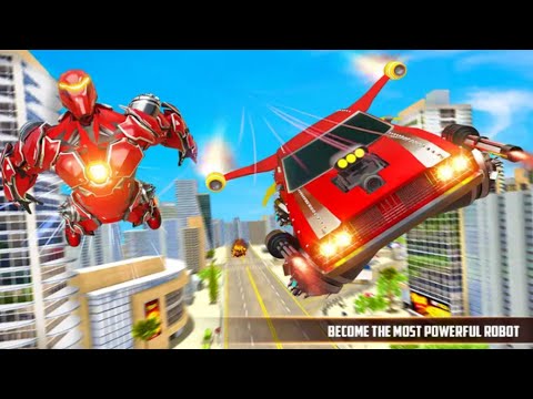 Flying Muscle Car Robot Transform Horse Robot Game - Android Gameplay